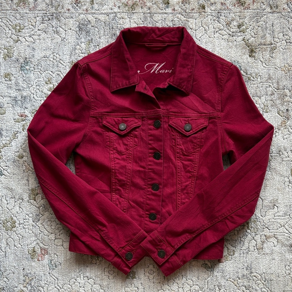 Mavi Samantha Red Denim Jacket